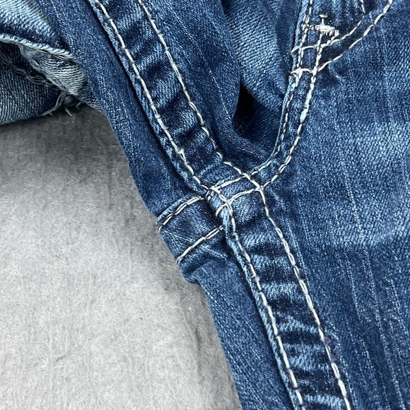 Big Star Liv Jeans Women's 30L (31x33) Blue Low Rise Bootcut Faded Western Faded - Picture 12 of 15